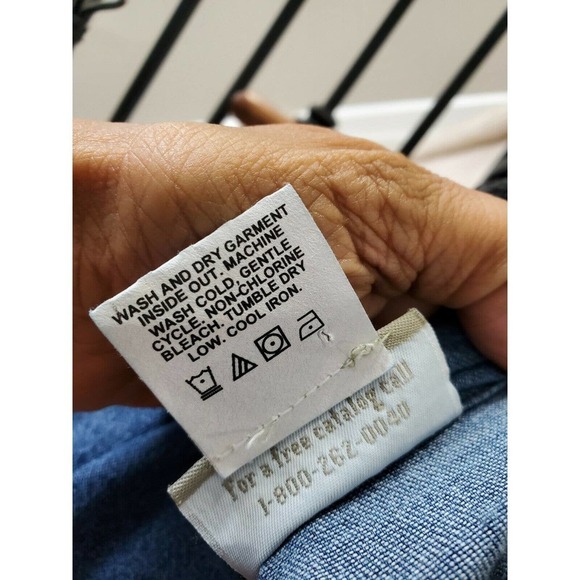 Cold Water Creek Women's Blue Denim 100% Cotton Long Sleeve Collared Jacket - Picture 9 of 10